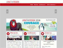 Tablet Screenshot of livingthepassion.org